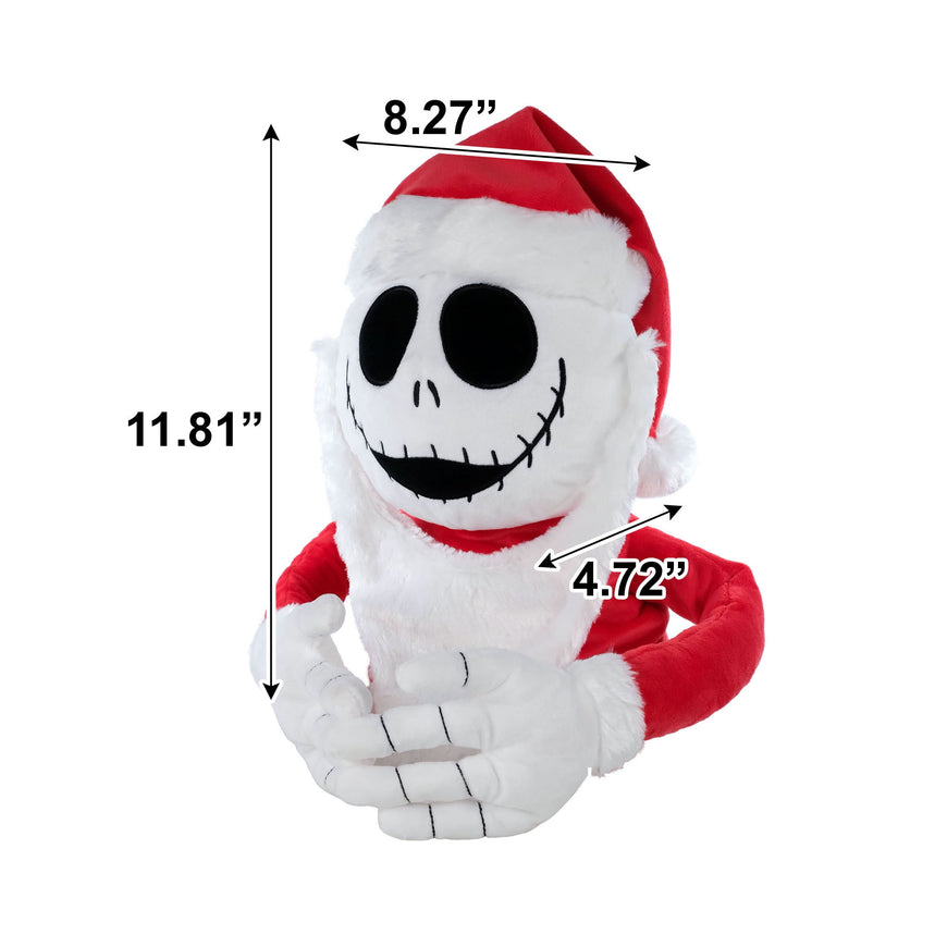 Disney The Nightmare before Christmas Jack Skellington Holiday Plush Tree Hugger 11.5 Inch