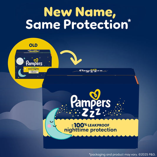 Pampers Swaddlers Overnight Zzz Baby Diapers Size 6, 42 Count (Select for More Options)