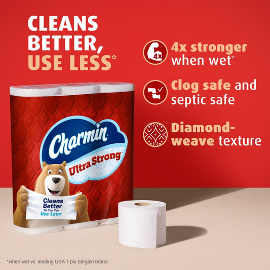 Charmin Toilet Paper Ultra Strong 12 Mega XXL Rolls, 440 Sheets Per Roll