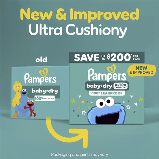 Pampers Baby Dry Diapers Size 5, 128 Count (Select for More Options)