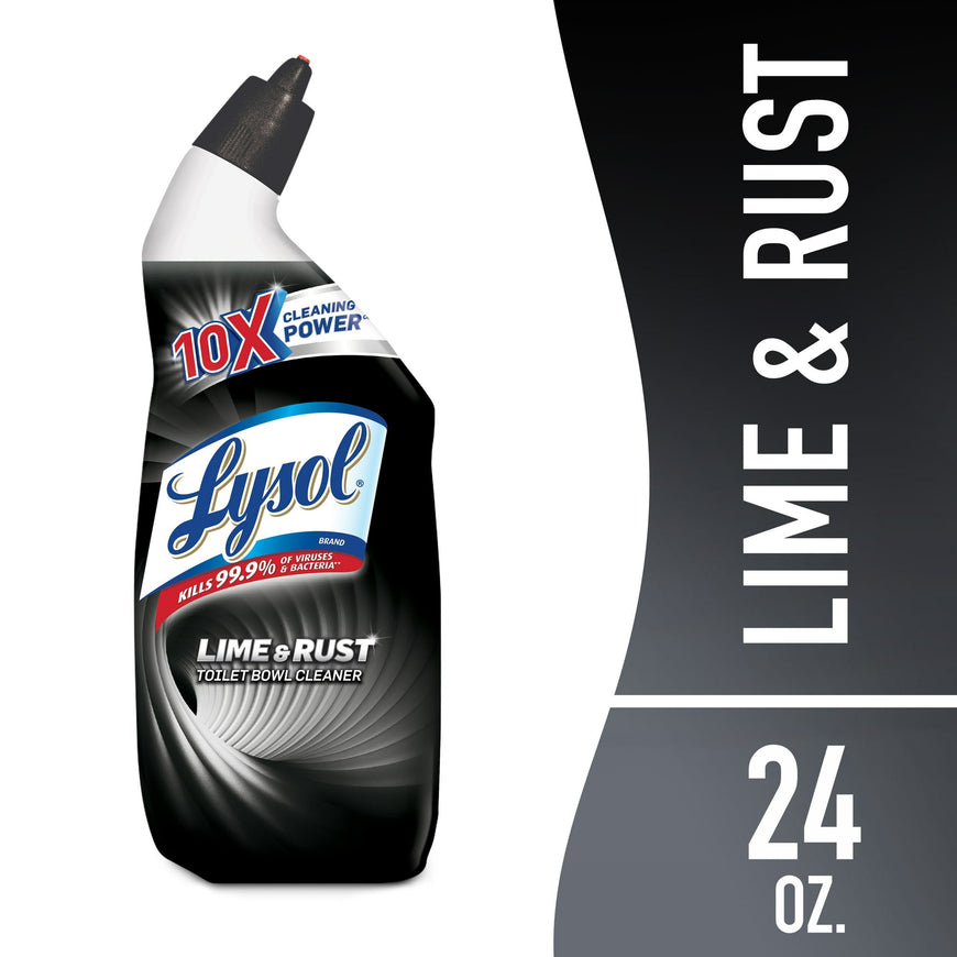 (6 pack) Lysol Cleaning and and Disinfecting Toilet Bowl Gel, Removes Lime and Rust, Liquid, 24oz