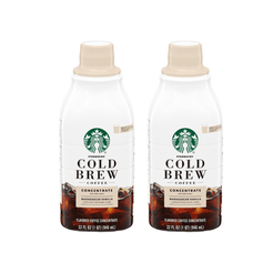 (2 pack) Starbucks Madagascar Vanilla Naturally Flavored, Bottled Cold Brew Coffee Concentrate Drink, 32 oz