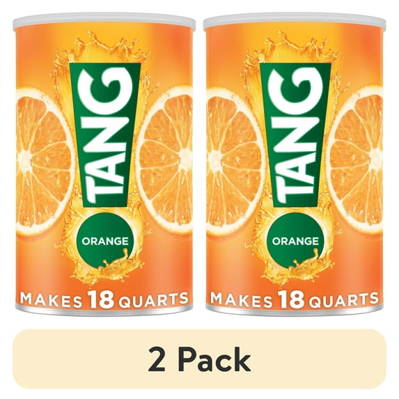 (2 pack) Tang Jumbo Orange Drink Mix with Vitamin C, 58.9 oz Canister