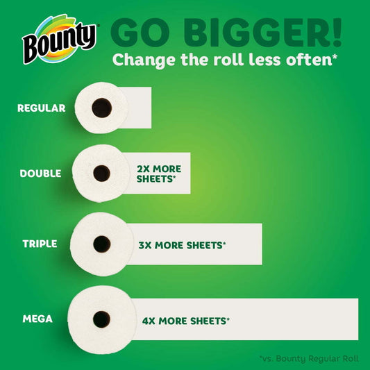 Bounty Paper Towels Select-a-Size, 6 Triple Rolls