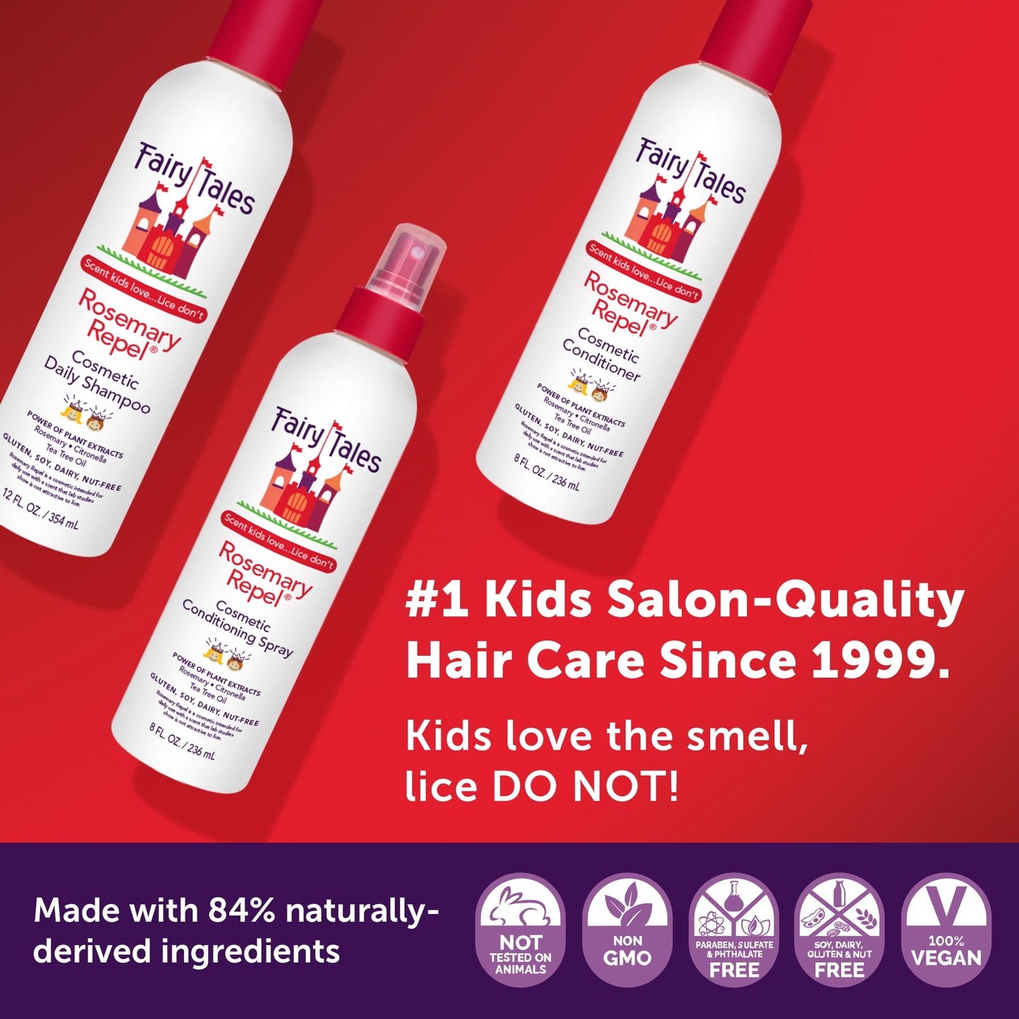 Fairy Tales Rosemary Repel¨ Daily Kids Shampoo, 12 fl oz.