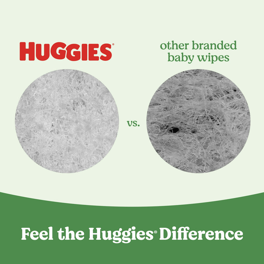 Huggies Natural Care Sensitive Baby Wipes, Unscented, 12 Flip-Top Packs, 768 Total Count (Select for More)