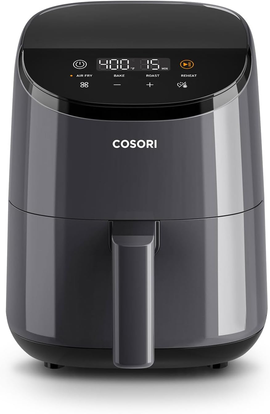 COSORI Mini Air Fryer 2.1 Qt, 4-in-1 Small Airfryer, Bake, Roast, Reheat, Space-saving & Low-noise, Nonstick and Dishwasher Safe Basket, 30 In-App...