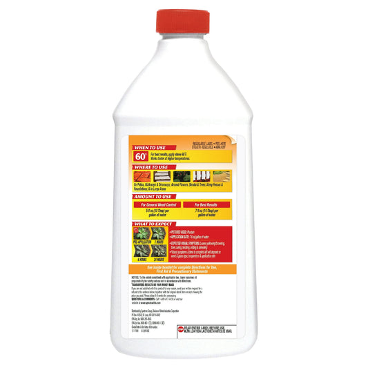 Spectracide Weed & Grass Killer Concentrate, Use on Patios, Walkways and Driveways, 40 oz.