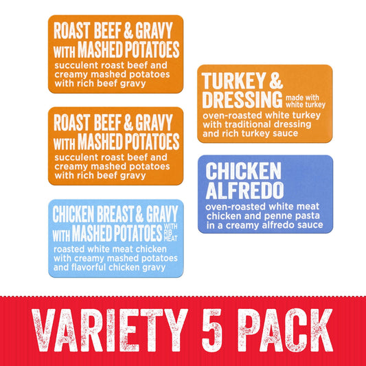 (5 Pack) HORMEL COMPLEATS Protein Variety Pack Microwave Meals