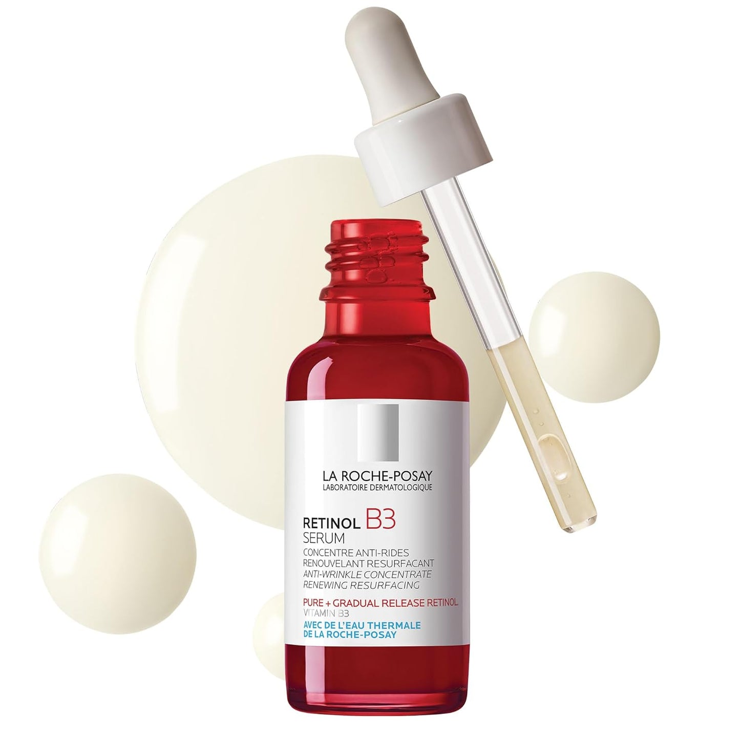 La Roche-Posay Pure Retinol Face Serum with Vitamin B3. Anti Aging Face Serum for Lines, Wrinkles & Premature Sun Damage to Resurface & Hydrate....
