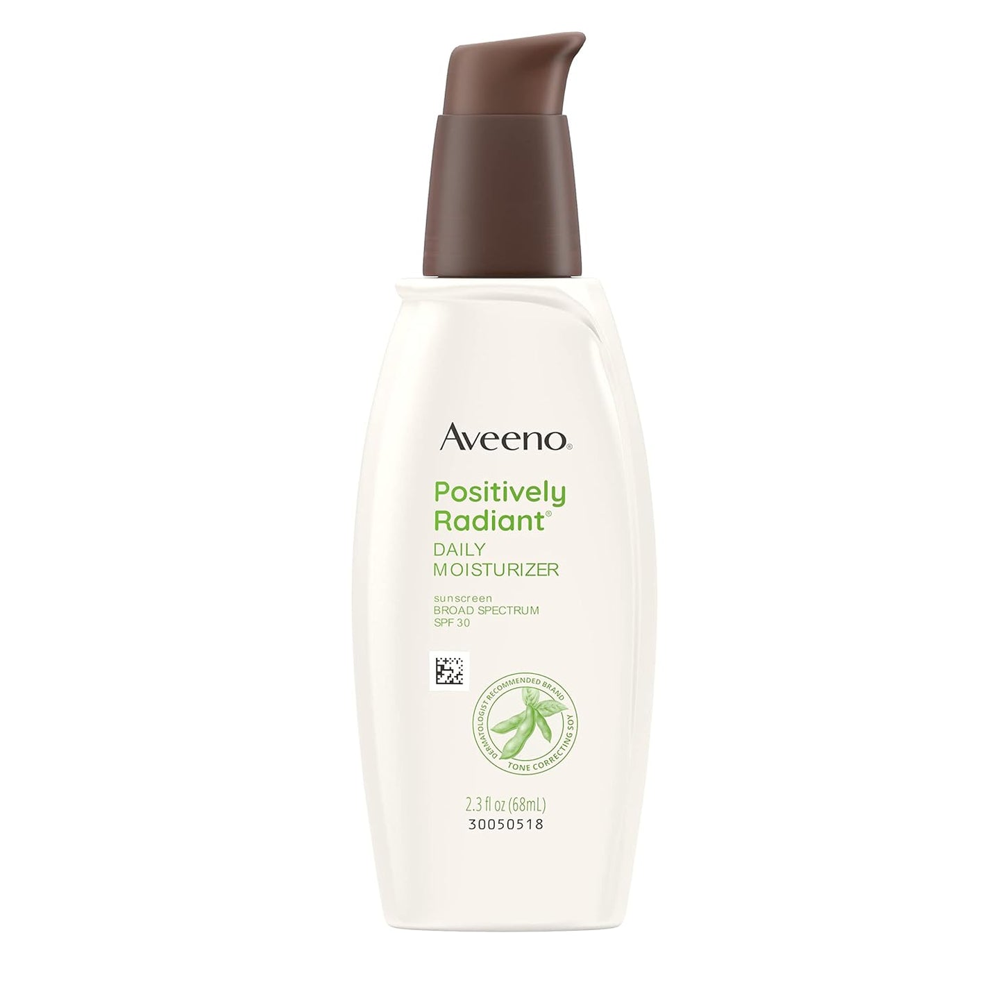 Aveeno Positively Radiant Daily Facial Moisturizer with Broad Spectrum SPF 30 Sunscreen & Soy, Helps Improves Skin Tone & Texture, Hypoallergenic,...