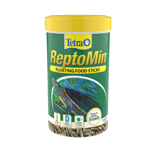 (3 pack) Tetra ReptoMin Floating Food Sticks for Aquatic Turtles, Newts and Frogs, 2.83 oz