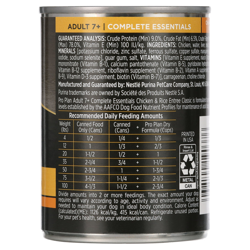 Purina Pro Plan Weight Management Wet Dog Food Turkey and Rice Entree in Gravy, 13 oz Cans (12 Pack)