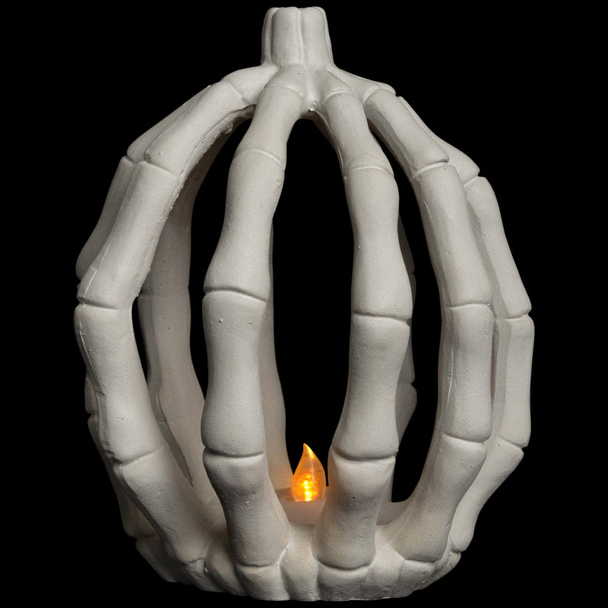 Northlight LED Lighted Skeleton Pumpkin Halloween Decoration - 6.25"