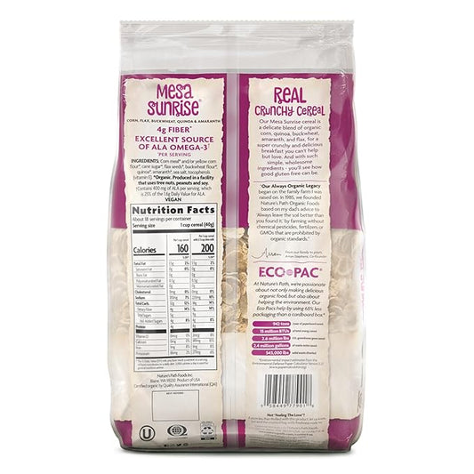 Nature's Path Organic Mesa Sunrise Cereal, 26.4 oz (Pack of 6), Gluten Free, Earth Friendly Packaging