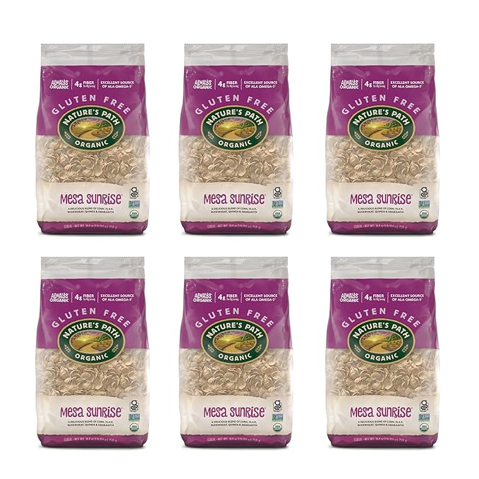 Nature's Path Organic Mesa Sunrise Cereal, 26.4 oz (Pack of 6), Gluten Free, Earth Friendly Packaging