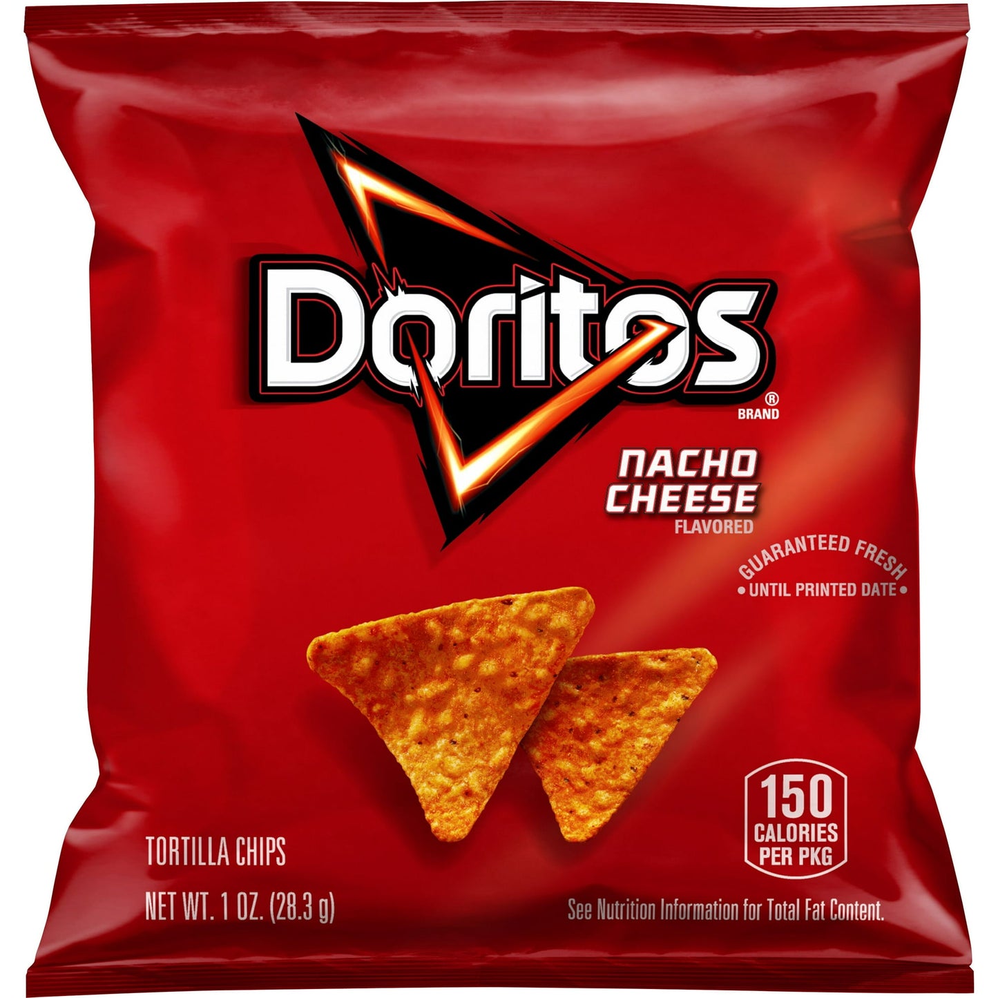 Doritos Nacho Cheese Tortilla Chips 1 oz Bag, 40 Count