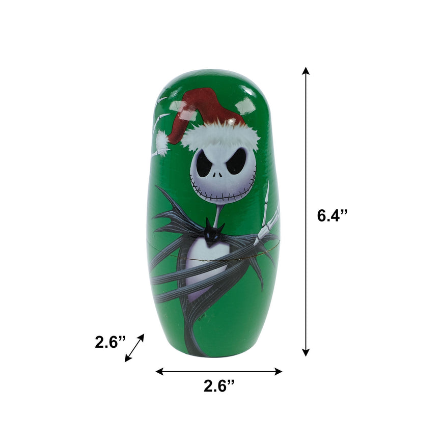 Disney's The Nightmare Before Christmas 5 Piece Nesting Doll Set, Medium Density Fibreboard, 5.4" Tall, by Ruz