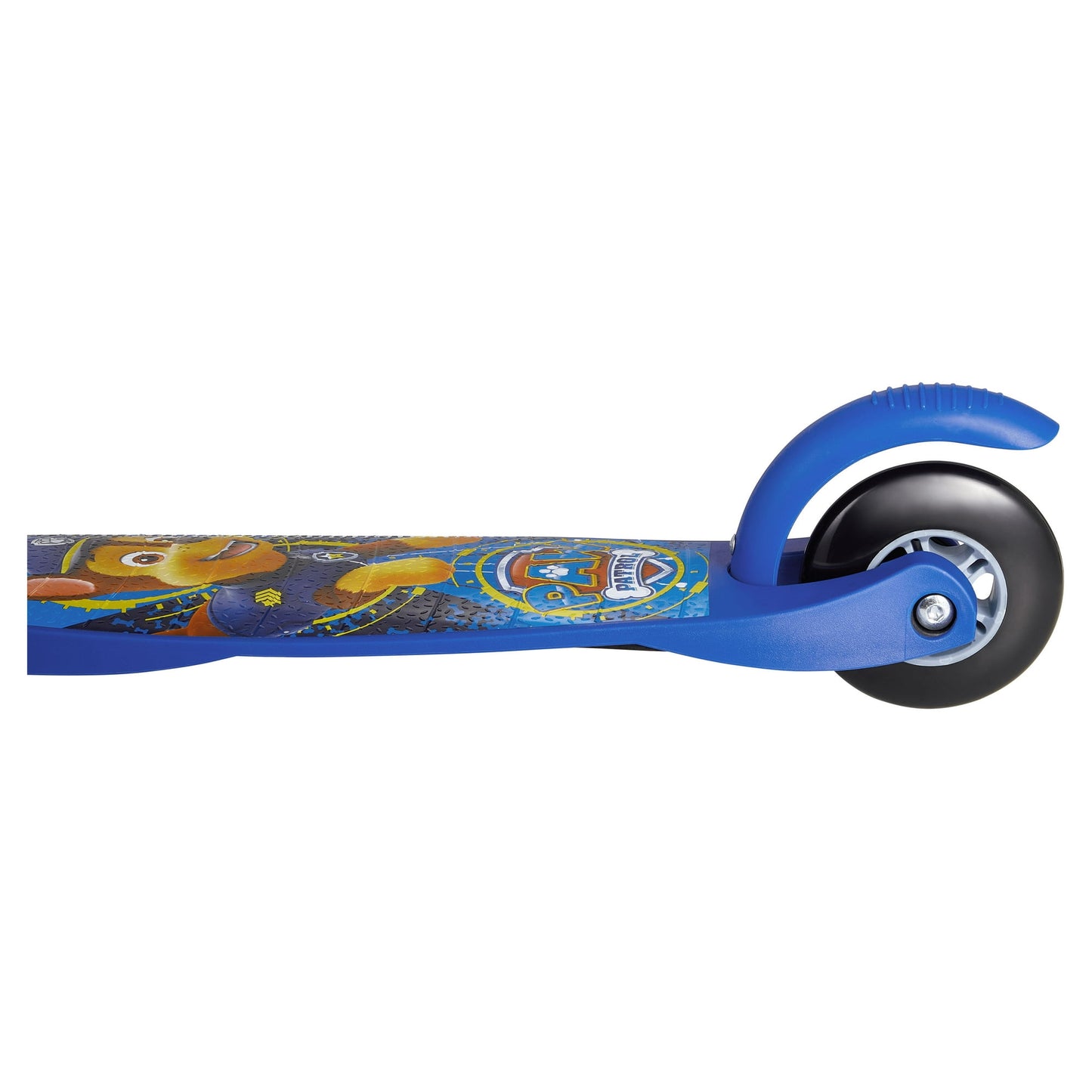 Paw Patrol Chase Ride-N-Glide Buddies 3D Toddler Scooter, 3 Wheel Scooter for Kids Ages 3+, Blue