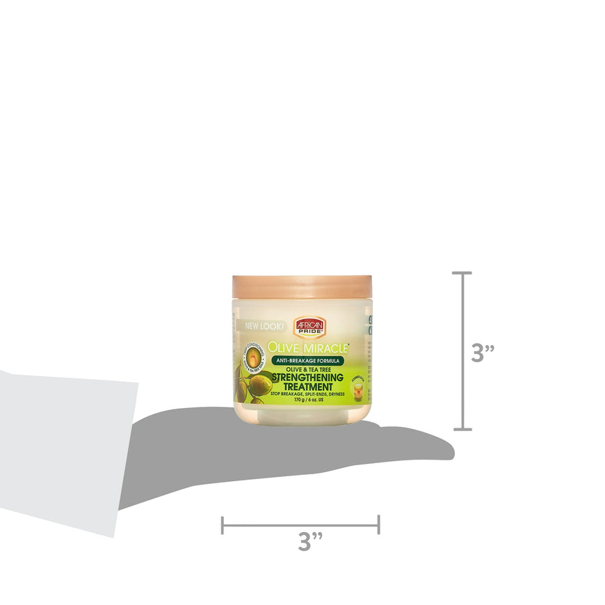 (2 pack) African Pride Olive Miracle Anti-Breakage Formula Hair Creme 6 oz, Wavy Hair