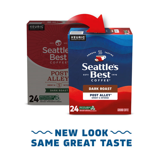 SeattleÕs Best Coffee, Post Alley, Dark Roast K-Cup Coffee Pods, 100% Arabica, 24 Count