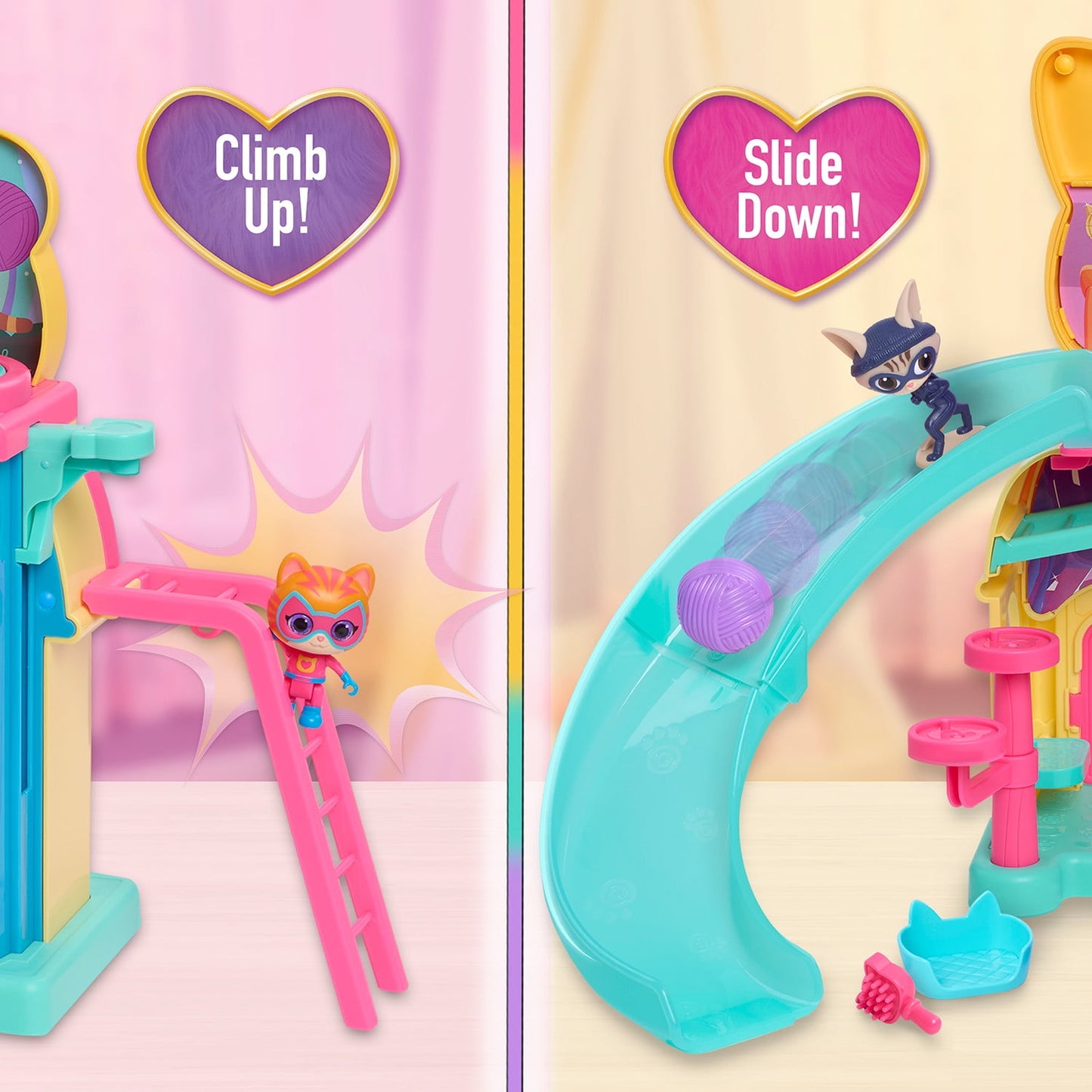 Disney Junior SuperKitties Purr ÔNÕ Play Playset and Figures, 12-pieces, Lights and Sounds