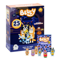 Bluey Halloween Trick-or-Treat Mini Figures, Contains 25 Individually Bagged 1 inch Bluey Mini Figures, Perfect for Trick-or-Treaters! Ages 3+, Walmart Exclusive