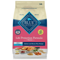 Blue Buffalo Life Protection Formula Adult Dry Dog Food, Salmon & Brown Rice, 5 lbs.