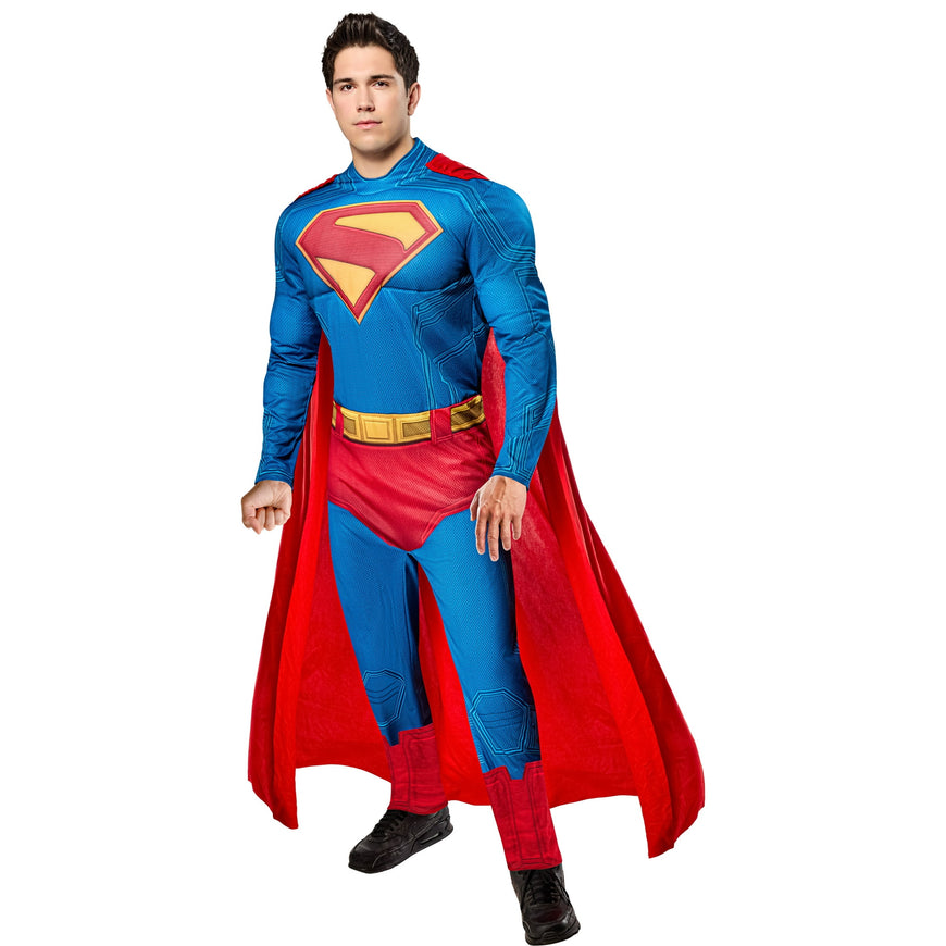DC Comics Superman Muscle Chest Costume for Adults by Rubies, Mens