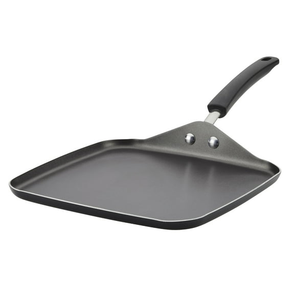 Farberware Easy Clean Griddle Pan - 11 Inch Nonstick Grill Pan, Dishwasher Safe, Oven Safe to 350¡F, Black