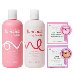 Function of Beauty Curly Hair Shampoo & Conditioner Set with Curl Definition and Shine Boosters, 11 fl oz, 2 Pack
