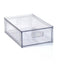 Mainstays Clear Glossy Plastic Pull-Out Closet Drawer Small Size, Adult Size