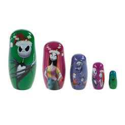 Disney's The Nightmare Before Christmas 5 Piece Nesting Doll Set, Medium Density Fibreboard, 5.4
