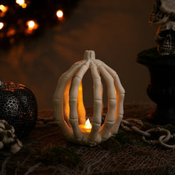 Northlight LED Lighted Skeleton Pumpkin Halloween Decoration - 6.25