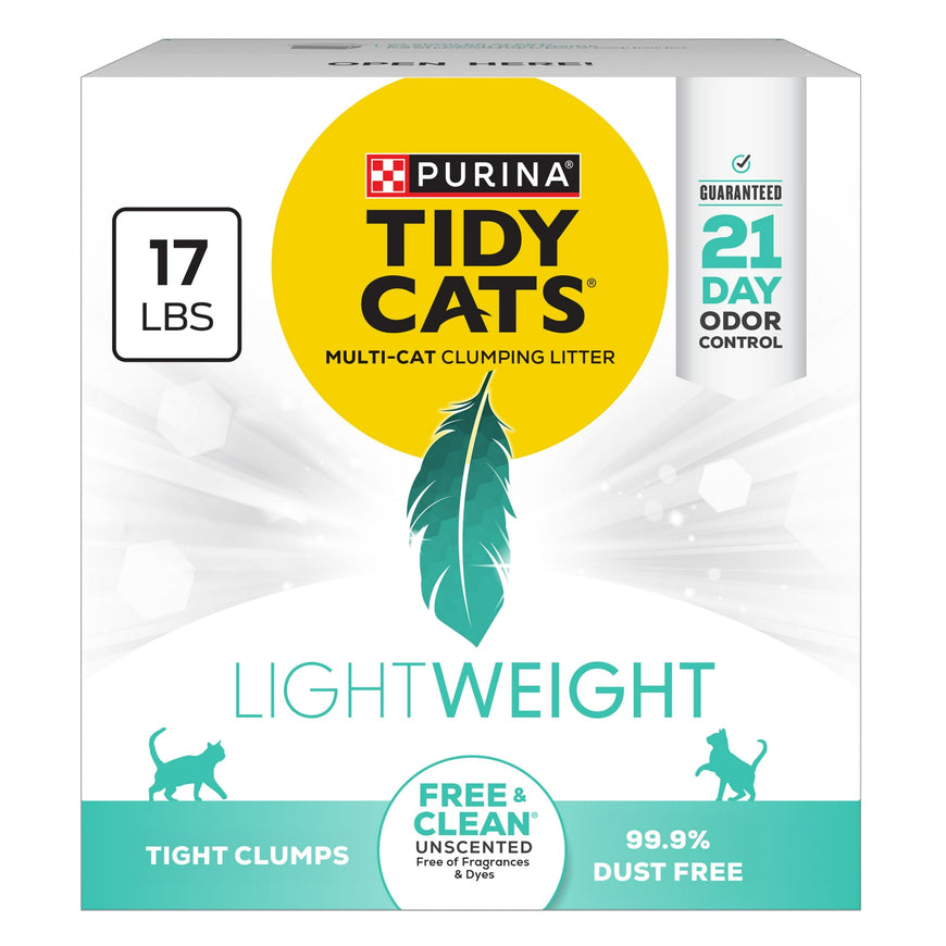 Purina Tidy Cats LightWeight_Free and Clean Unscented Clumping Cat Litter