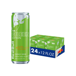 Red Bull Green Edition Energy Drink, Curuba Elderflower, 12 fl. oz., 6 x 4 Cans, 114mg Caffeine