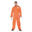 Underwraps Adult Orange Jumpsuit Costume - One Size