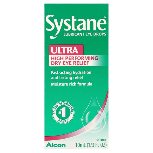 Systane Ultra Liquid Eye Drops for Dry Eye Relief and Daily Use, 10 ml