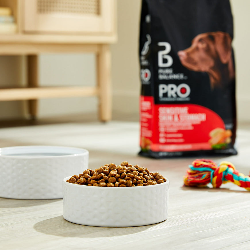 Pure Balance Pro+ Sensitive Skin & Stomach Dog Food, Salmon & Rice Recipe, 8 lb Bag