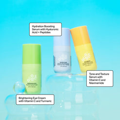 Bubble Skincare The Jet Set Trio Mini Serums Kit, for All Skin Types, Travel & Trial, Gifting set of 3