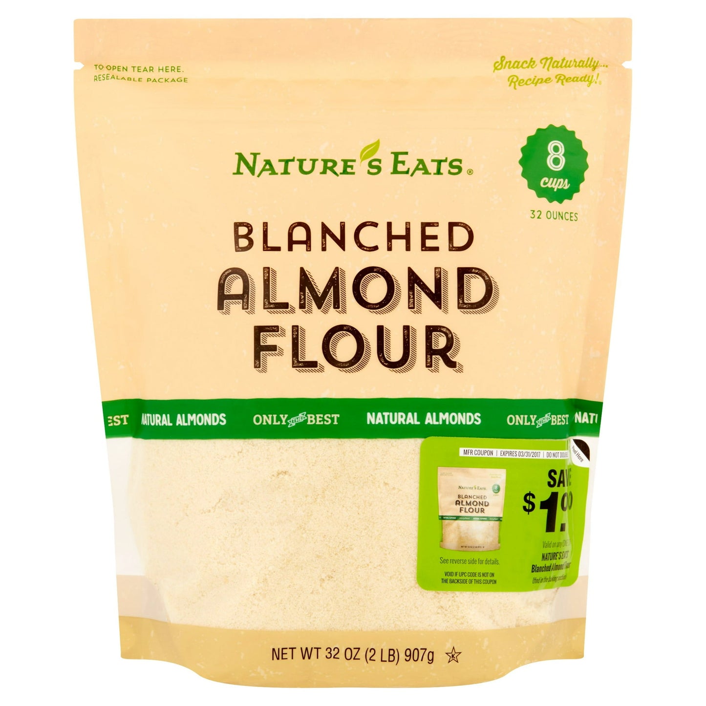 Nature's Eats Blanched Almond Flour, 32 Oz