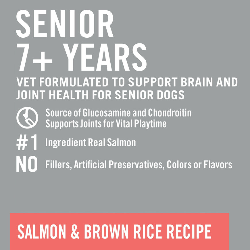 Pure Balance Pro+ Senior Salmon & Brown Rice Recipe Dry Dog Food, 8 lbs