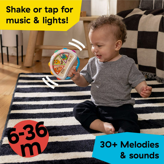 Baby Einstein + Hape Tap & Shake Tambourine, Ages 6+ Months