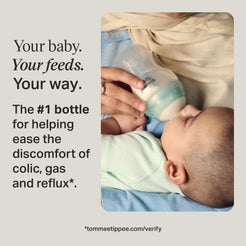 Tommee Tippee Advanced Anti-Colic Fussy Baby Bottle and Pacifier Set, 0 Months plus, 5oz and 9oz Self-Sterilizing Bottles, Slow-Flow Nipples