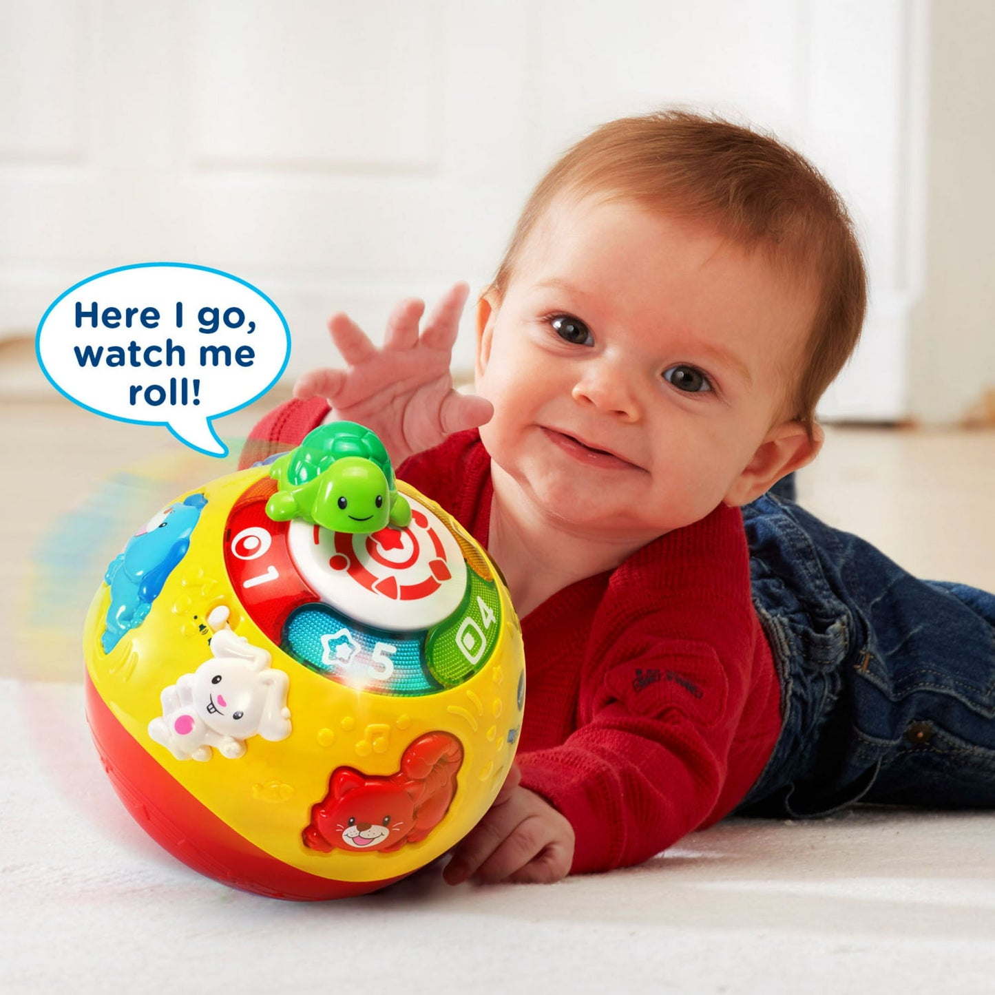 VTech Wiggle & Crawl Ball Baby and Toddler Toys