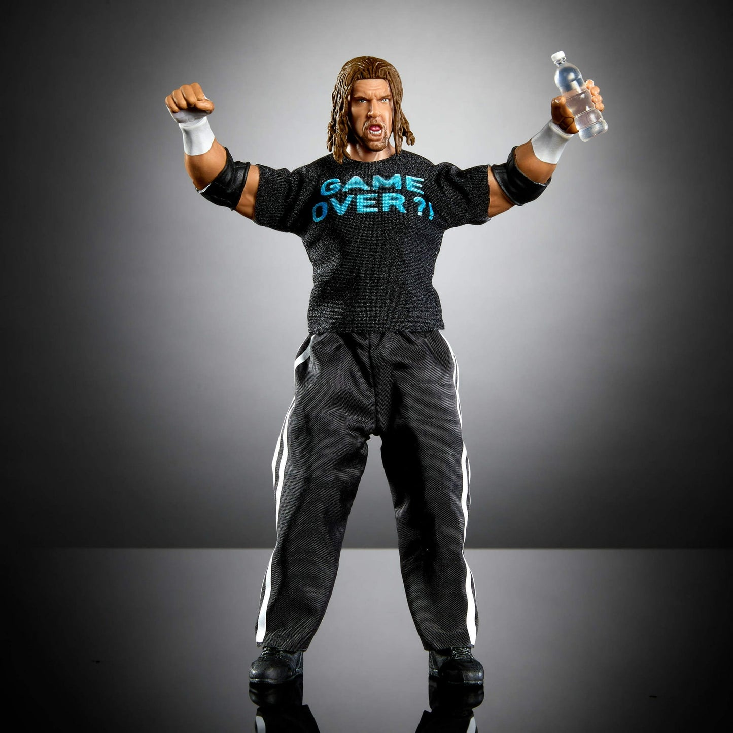 WWE Ultimate Edition Monday Night War Triple H Action Figure with Accessories, Build-a-Figure Parts