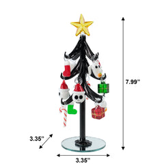 Disney The Nightmare Before Christmas Glass Tree, Black, 13 Pieces Decoration by Ruz