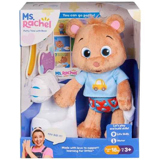 Ms. Rachel Official Potty Time with Bean Doll for 18 Months - 3+ Years