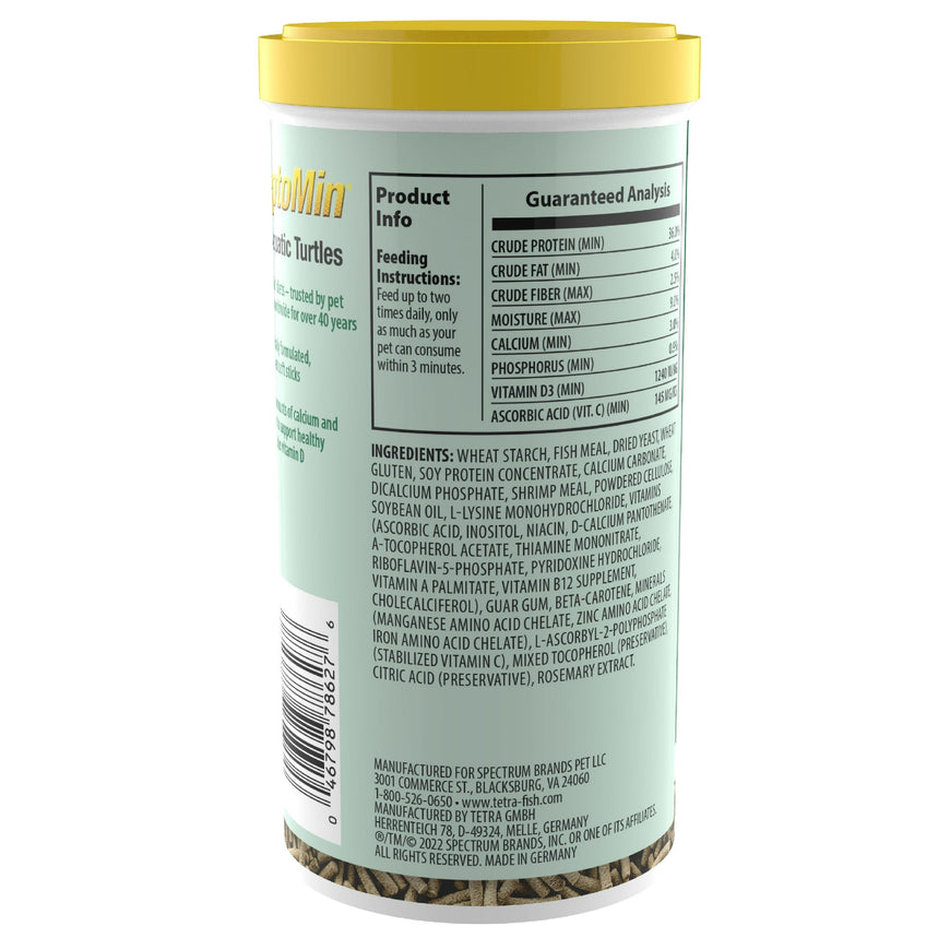 Tetra ReptoMin Floating Food Sticks for Aquatic Turtles, Newts and Frogs, 8.65 oz.