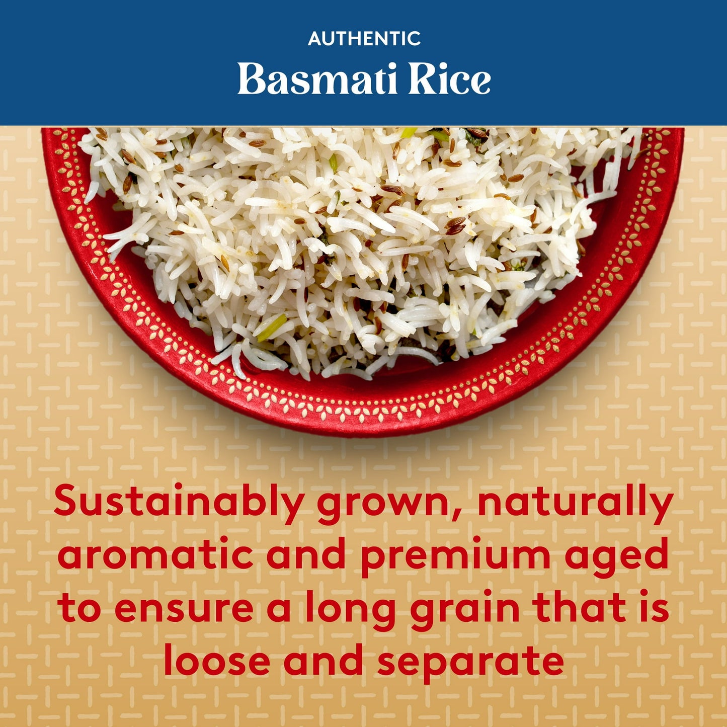 Authentic Royal Naturally Aged Indian White Basmati Rice, Long-Grain, Gluten-free - 20 lb. Bag